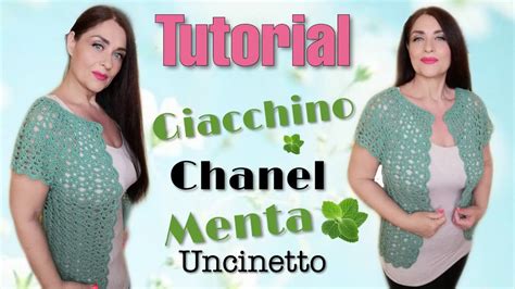 Tutorial Giacchino chanel top down Menta 